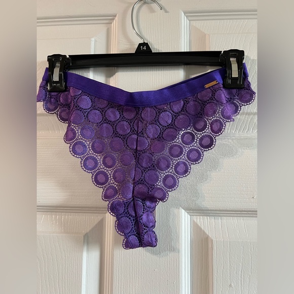 Savage X Fenty Purple Lace Panties - Picture 1 of 10